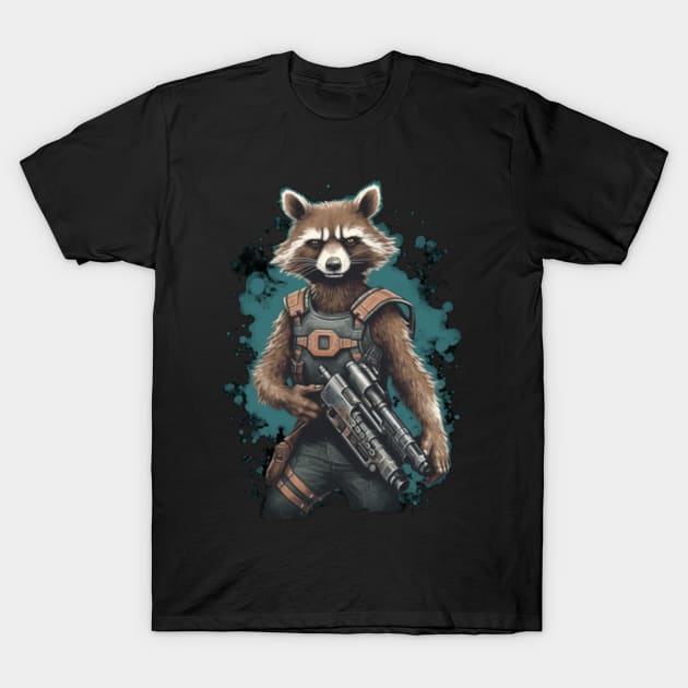 rocket raccoon T-Shirt by Pixy Official